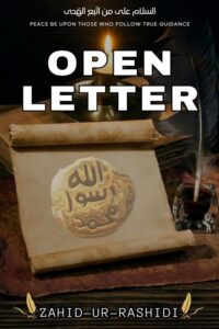 Open Letter to Mirza Tahir Ahmed By Maulana Zahid ur Rashdi